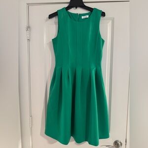 Calvin Klein Emerald Green Sleeveless Dress